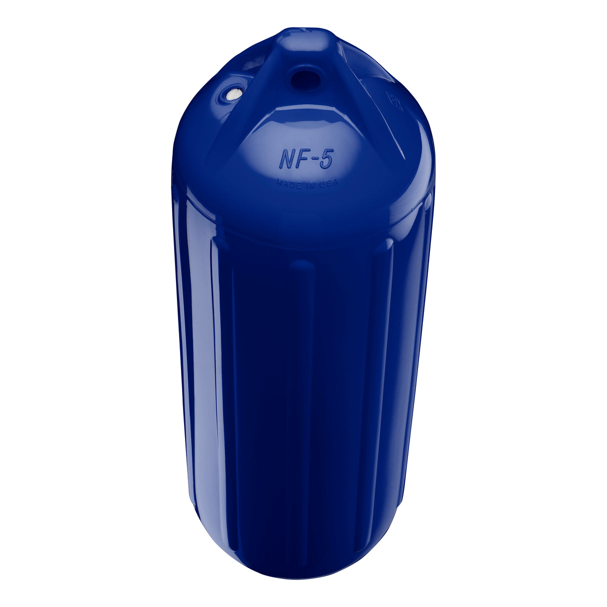 Cobalt Blue boat fender, Polyform NF-5 angled shot
