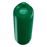 Forest Green boat fender, Polyform NF-5 angled shot