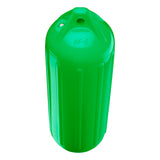 Green boat fender, Polyform NF-5 angled shot