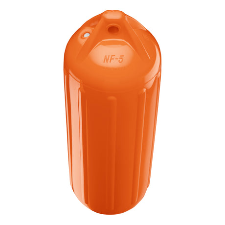 International Orange boat fender, Polyform NF-5 angled shot