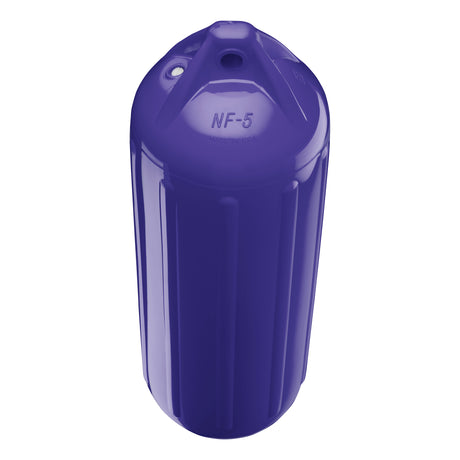 Purple boat fender, Polyform NF-5 angled shot