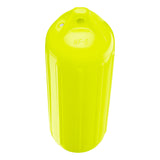Saturn Yellow boat fender, Polyform NF-5 angled shot