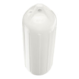 White boat fender, Polyform NF-5 angled shot