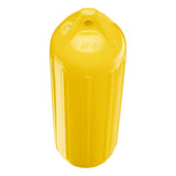 Yellow boat fender, Polyform NF-5 angled shot