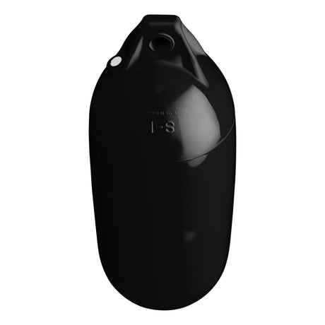 Small buoy and boat fender, Polyform S-1 Black angled shot